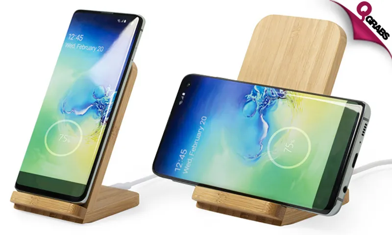 2-in-1 Bamboo Wireless Charger!